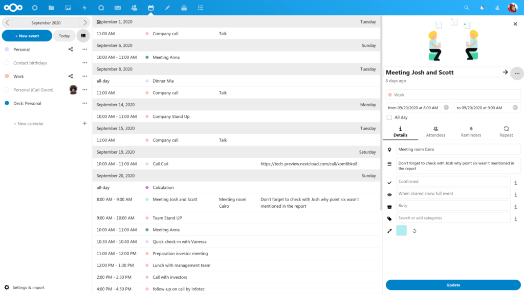 NextCloud 20 Hub: new features, the dashboard is here – Marksei